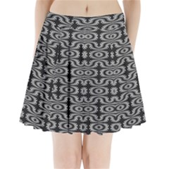 Monochrome Centipede Arabesque Pleated Mini Skirt by linceazul