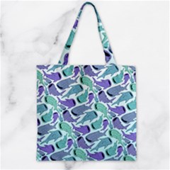 Whale Sharks Zipper Grocery Tote Bag by mbendigo