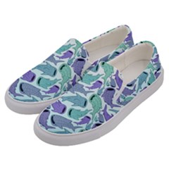 Whale Sharks Men s Canvas Slip Ons by mbendigo