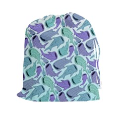 Whale Sharks Drawstring Pouch (xxl) by mbendigo