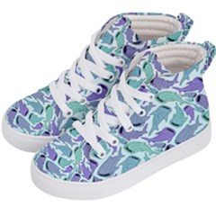 Whale Sharks Kid s Hi-top Skate Sneakers by mbendigo