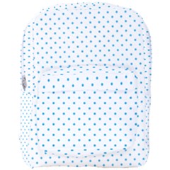 Mini Oktoberfest Bavarian Blue Polkadots On White Full Print Backpack by PodArtist