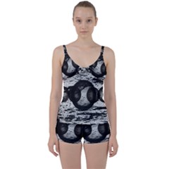 Yin Tie Front Two Piece Tankini by WILLBIRDWELL