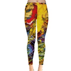 Yellow Chik 3 Inside Out Leggings by bestdesignintheworld