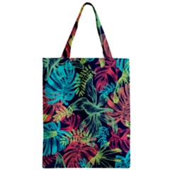 Leaves Tropical Picture Plant Zipper Classic Tote Bag by Sapixe