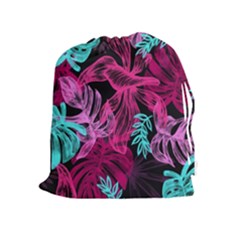 Leaves Drawing Reason Pattern Drawstring Pouch (xl) by Sapixe