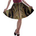 Fractal Art Graphic Design Image A-line Skater Skirt View1