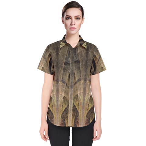 Fractal Art Graphic Design Image Women s Short Sleeve Shirt by Sapixe