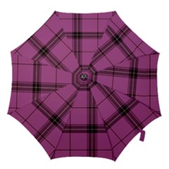 Violet Plaid Hook Handle Umbrellas (large) by snowwhitegirl