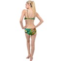 Tropical Pelican Tiger Jungle Blue Layered Top Bikini Set View2