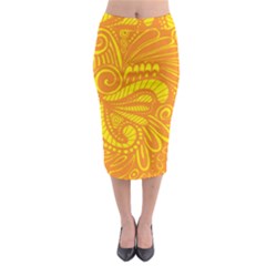 Pop Sunny Midi Pencil Skirt by ArtByAmyMinori