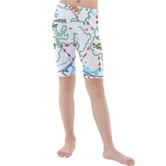 Atw Clr 2 Atw Pro Kids  Mid Length Swim Shorts by RWTFSWIMWEAR