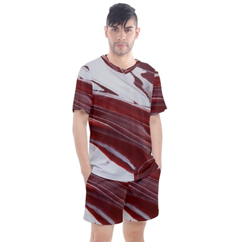 Ruby Pillars Men s Mesh Tee And Shorts Set by WILLBIRDWELL