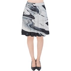 Space Drift 2 Velvet High Waist Skirt by WILLBIRDWELL