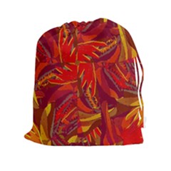 Colorful Abstract Ethnic Style Pattern Drawstring Pouch (xxl) by dflcprints