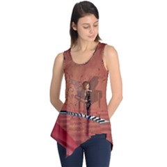 Cute Fairy Dancing On A Piano Sleeveless Tunic by FantasyWorld7