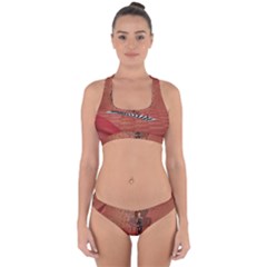 Cute Fairy Dancing On A Piano Cross Back Hipster Bikini Set by FantasyWorld7