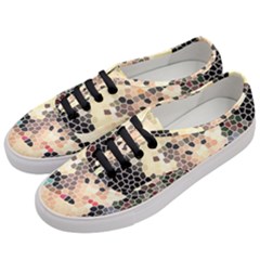 Stained Glass Girl Women s Classic Low Top Sneakers by snowwhitegirl