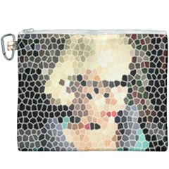 Stained Glass Girl Canvas Cosmetic Bag (xxxl) by snowwhitegirl