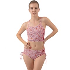 Pink Crochet Mini Tank Bikini Set by snowwhitegirl