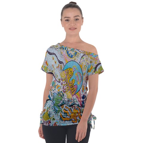 Supersonic Volcanic Moonship Tie-up Tee by chellerayartisans
