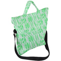 Bright Lime Green Colored Waikiki Surfboards  Fold Over Handle Tote Bag by PodArtist