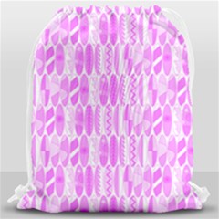 Bright Pink Colored Waikiki Surfboards  Drawstring Bag (large) by PodArtist