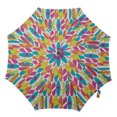 Mini Rainbow Colored Waikiki Surfboards  Hook Handle Umbrellas (large) by PodArtist