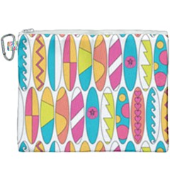 Mini Rainbow Colored Waikiki Surfboards  Canvas Cosmetic Bag (xxxl) by PodArtist