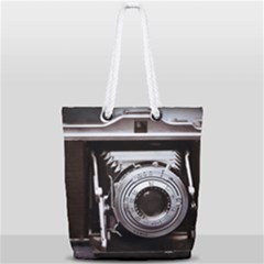 Vintage Camera Full Print Rope Handle Tote (small) by snowwhitegirl