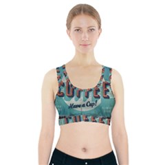 Delicious Coffee Sports Bra With Pocket by snowwhitegirl