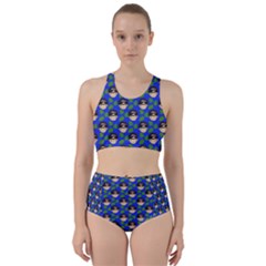 Frida Blue Racer Back Bikini Set by snowwhitegirl