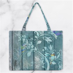 Green Tree Zipper Medium Tote Bag by vintage2030