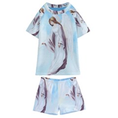 Background 1660365 1920 Kids  Swim Tee And Shorts Set by vintage2030
