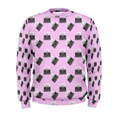 Retro Typewriter Pink Pattern Men s Sweatshirt by snowwhitegirl