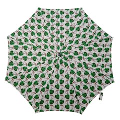 Flamingo Leaf Patttern Hook Handle Umbrellas (large) by snowwhitegirl