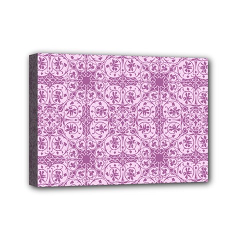 Ornamental Pink Mini Canvas 7  X 5  (stretched) by snowwhitegirl