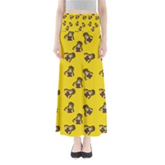 Girl With Popsicle Yello Full Length Maxi Skirt by snowwhitegirl