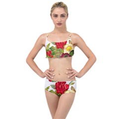 Flower Bouquet 1131891 1920 Layered Top Bikini Set by vintage2030