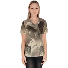 Vintage 1501540 1920 Women s V-neck Scrub Top by vintage2030