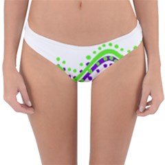 Wavy Line Design Reversible Hipster Bikini Bottoms by dflcprints
