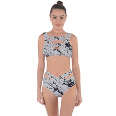 Fabric Textile Texture Macro Model Bandaged Up Bikini Set  by Sapixe