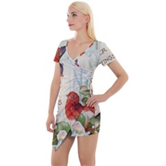 Easter 1225824 1280 Short Sleeve Asymmetric Mini Dress by vintage2030