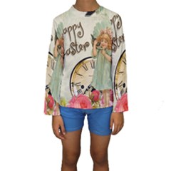 Easter 1225805 1280 Kids  Long Sleeve Swimwear by vintage2030