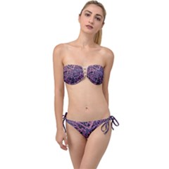 Fabric Textile Texture Macro Model Twist Bandeau Bikini Set by Sapixe
