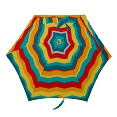 Retro Colors 60 Background Mini Folding Umbrellas by Sapixe