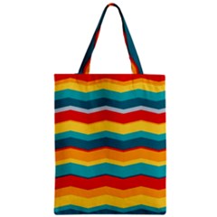 Retro Colors 60 Background Zipper Classic Tote Bag by Sapixe