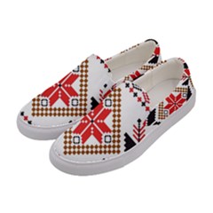 Ornament Stars Textile Crochet Women s Canvas Slip Ons by Sapixe