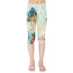 Lady 1112776 1920 Kids  Capri Leggings  by vintage2030