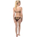 Lady Panda In The Apple Cave With Moon And Meteroits Twist Bandeau Bikini Set View2